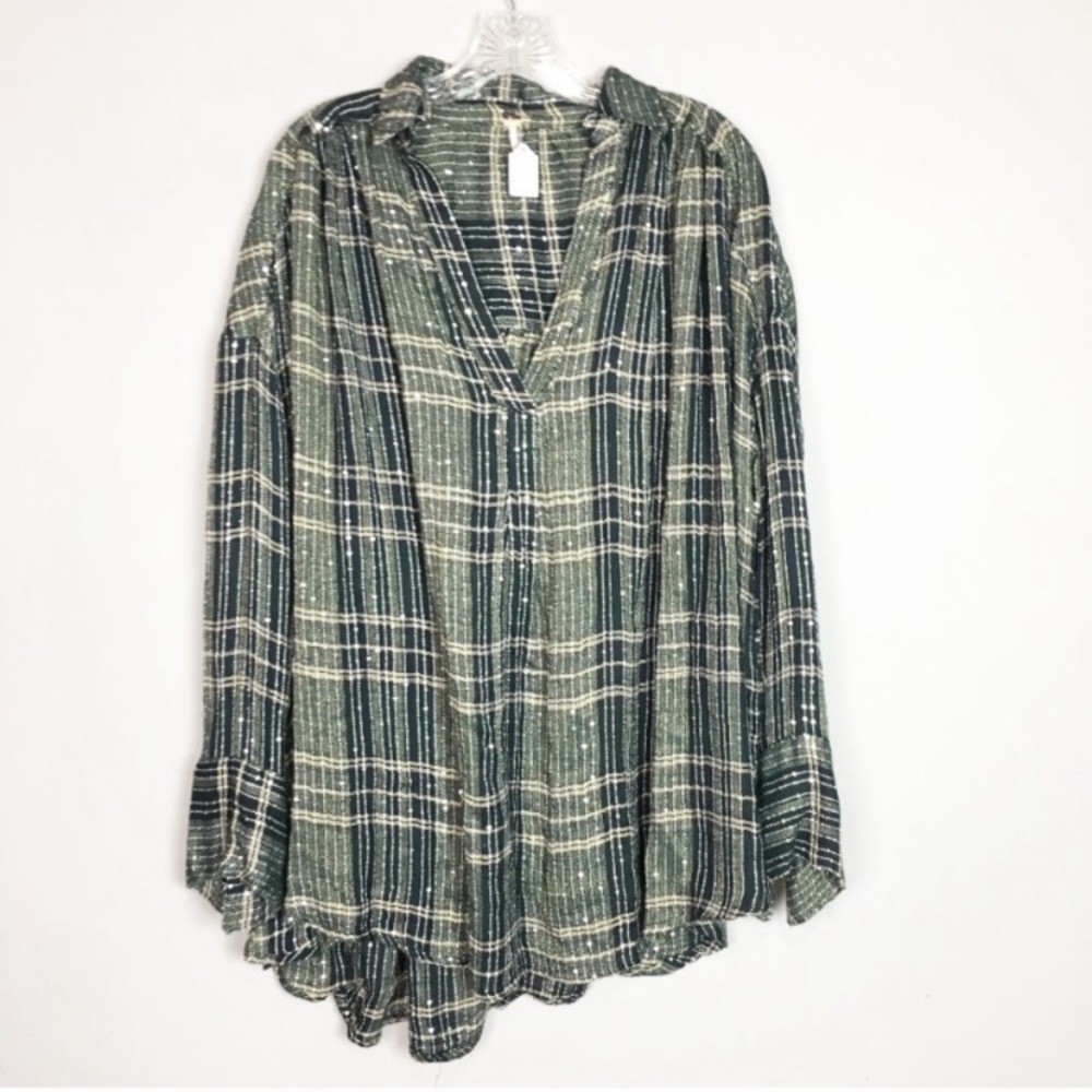 Free people fearless love bell sleeve shirt